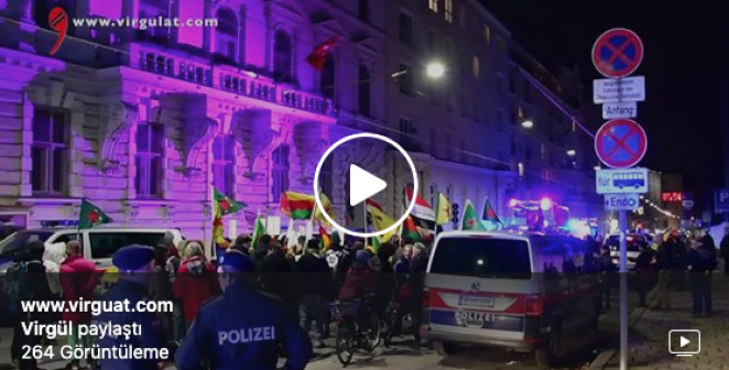 TC. Viyana Büyükelçiliği Önünde Protesto Gösterisi