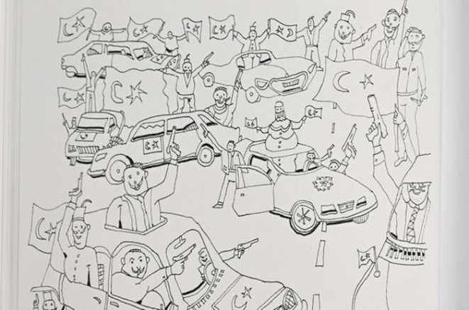 Aşırı Sağ Partiden Türk Bayraklı Irkçı Çizimler