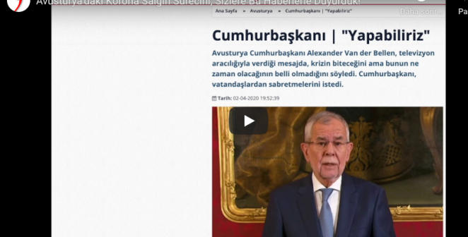 Avusturya’daki Korona Salgın Sürecini, Sizlere Bu Haberlerle Duyurduk!