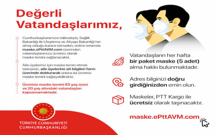 Türkiye | Ücretsiz maske dağıtımı başladı