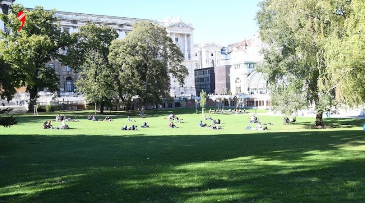 Viyana | Parkta Almanca Kursu Veriliyor