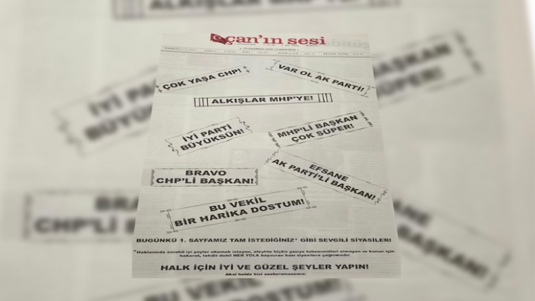 Yerel Gazeteden ‘’Kapak’’ Gibi İlk Sayfa
