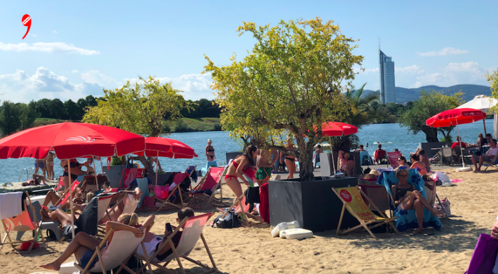 Viyana şehir merkezinde yılın en sıcak günü