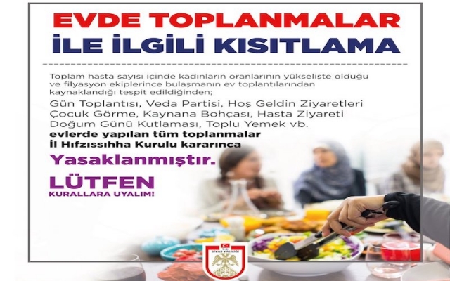 Evlerde gün, çocuk görme, kaynana bohçası, hasta ziyareti, doğum günü yasak