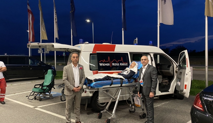 TC. Vatandaşı Viyana’dan Ambulans Uçakla Ankara’ya Götürülüyor