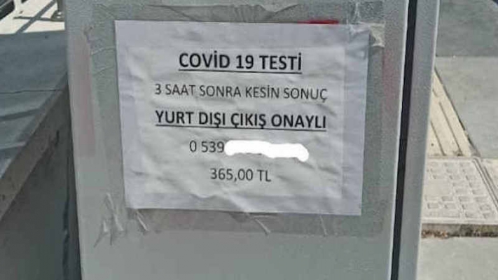 Covid-19 testi ‘karaborsaya’ düştü!