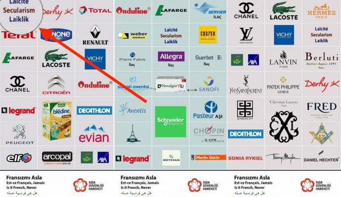 Laiklik, Boykot Edilen Fransız Markaları Listesine Kondu
