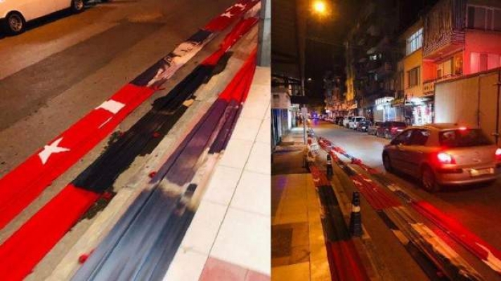 Türk Bayrağı’nın Yola Serilmesiyle İlgili Olarak Soruşturma Başlatıldı