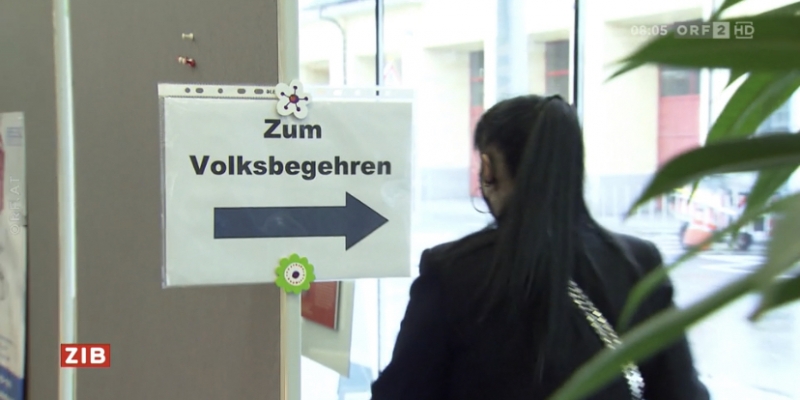 Eintragungswoche für drei Volksbegehren endet heute