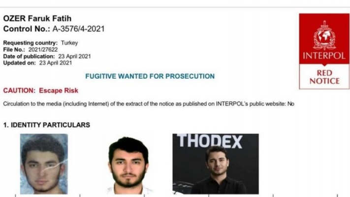 Kripto Para Borsası Thodex’in Kurucusu Faruk Fatih Özer İçin Interpol Kırmızı Bülten Çıkardı