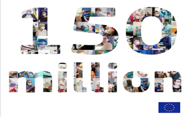 150 Milyon AB Vatandaşı İlk Doz Aşıyı Oldu