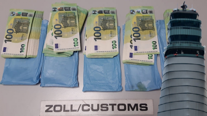 Viyana Havalimanında Kayıt Dışı Paraya El Konuldu