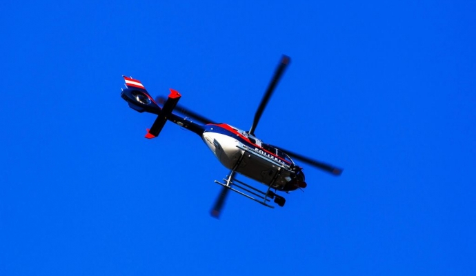 Viyana Polisi Helikopter ile Soyguncu Arıyor