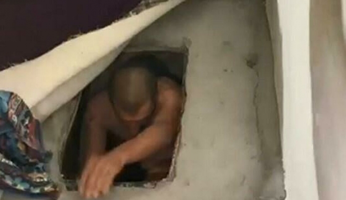 Hamile Kadını Vuran Zanlı, Evinde Kanepenin Altına Kazdığı Çukurda Yakalandı