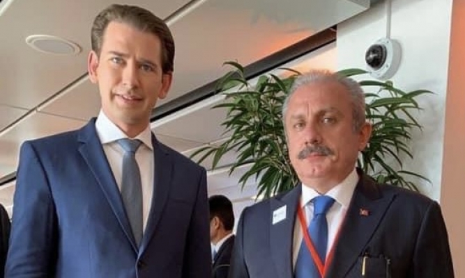 TBMM Başkanı, Kurz ile Kapanış Resepsiyonunda Görüştü