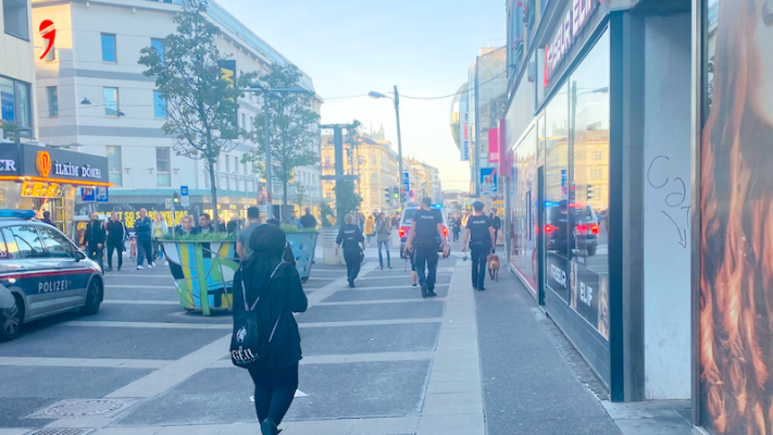 Viyana’da özel eğitimli köpekle operasyon