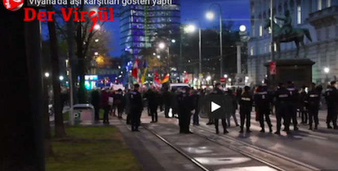 Viyana’da aşı karşıtları gösteri yaptı