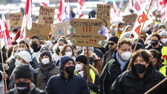 Almanya | Kamu çalışanlarına yüzde 2.8 zam ve 1300 Euro Covid-19 bonusu