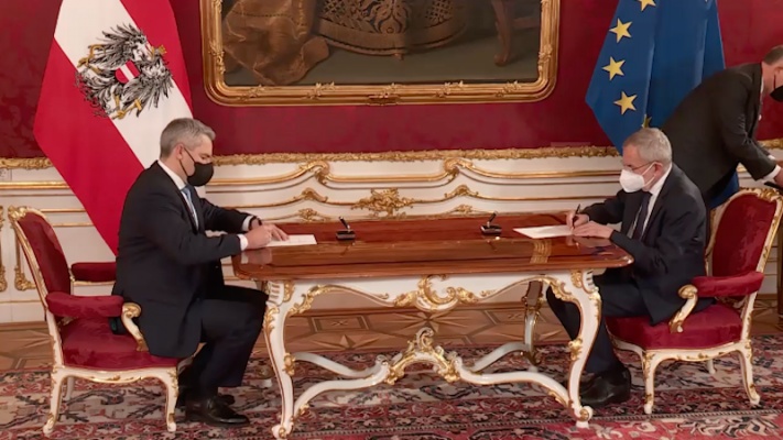 Karl Nehammer Federal Şansölye olarak yemin etti