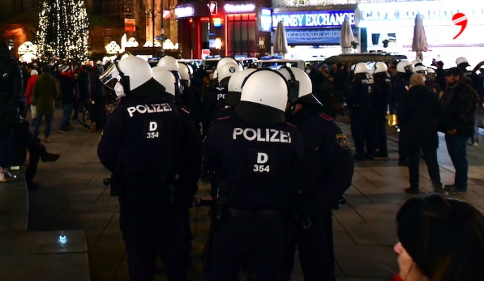 Korsan gösterilerden sadece Viyana polisi memnun