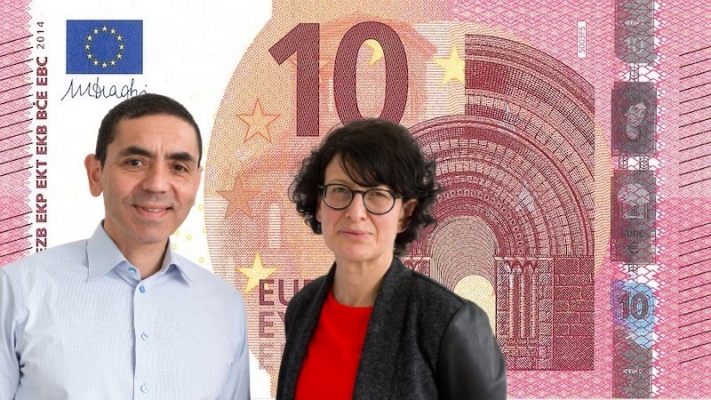 Şahin ve Türeci’nin resimlerinin Euro banknotlarına basılması önerildi