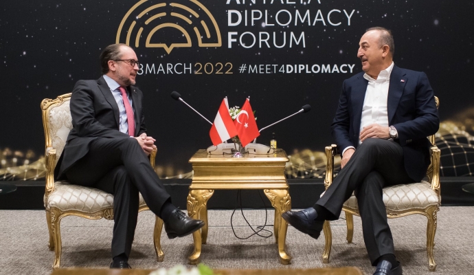 Avusturya Dışişleri Bakanı Antalya Diplomasi Forumu’na katıldı