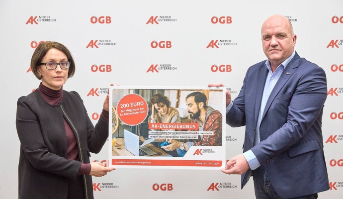 Energiebonus für AKNÖ-Mitglieder