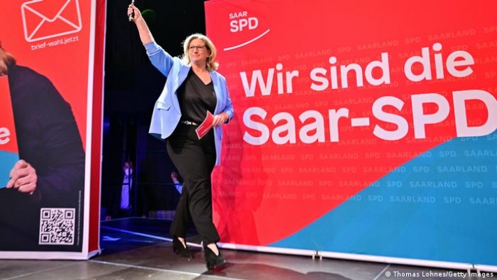 Saar eyaletinde seçimi SPD kazandı