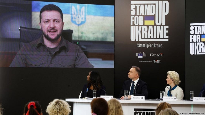 Ukrayna için 10 milyar euro toplandı