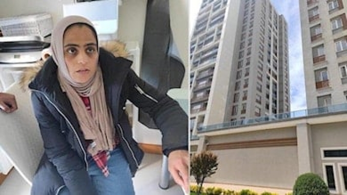Doğurduğu bebeği balkondan aşağıya attı