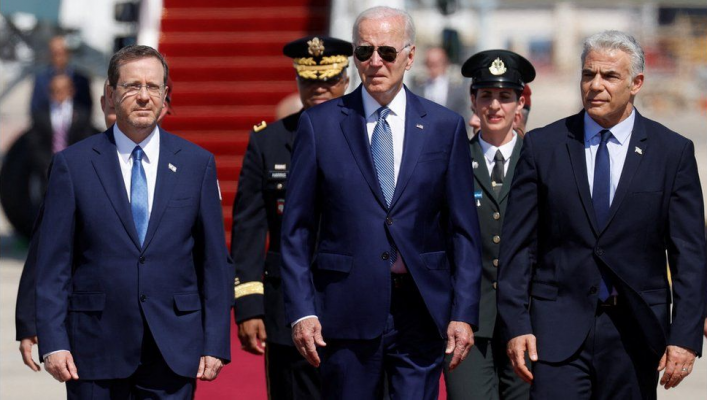 Biden trifft vor seiner Saudi-Arabien-Reise in Israel ein