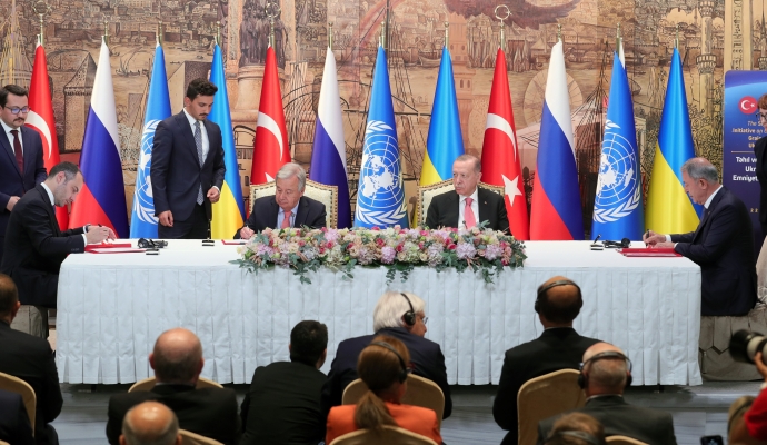 Tahıl koridoru anlaşması imzalandı