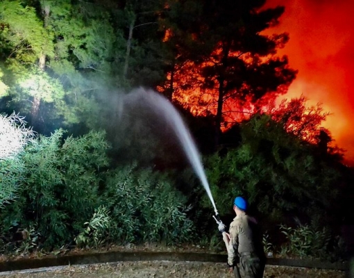 Türkiye | Marmaris’te orman yangını sürüyor