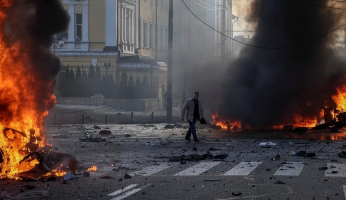 Ukrayna’da yoğun Rus bombardımanı