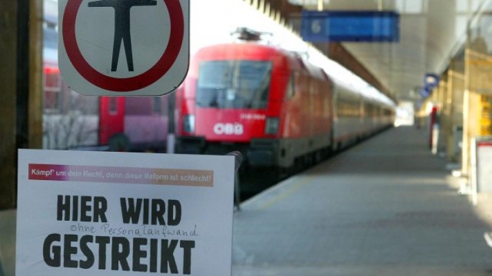 Pazartesi günü Avusturya genelinde tren seferleri duracak