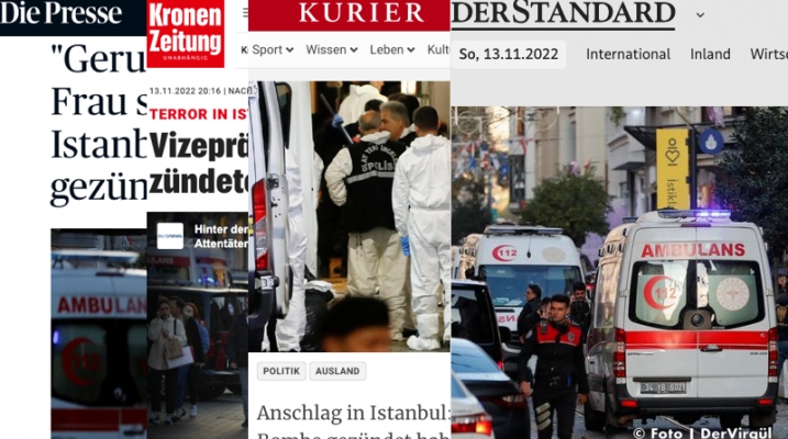Taksim’deki patlama Avusturya basınında