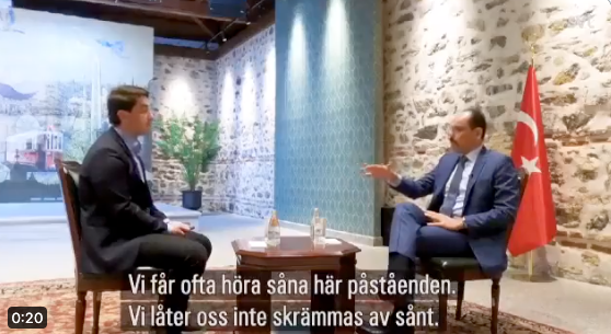 Cumhurbaşkanlığı Sözcüsü, “Bu PKK ve FETÖ dilidir” diyerek yayını yarıda kesti
