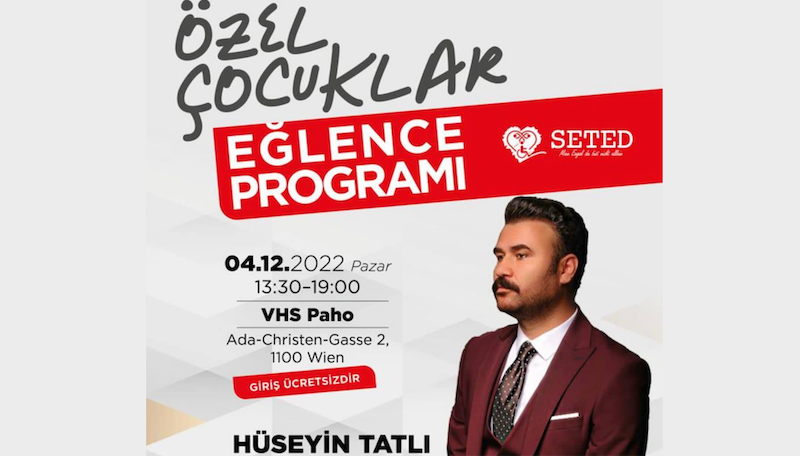 Dünya Engelliler Günü | Hüseyin Tatlı Viyana’da özel çocuklar için sahne alacak