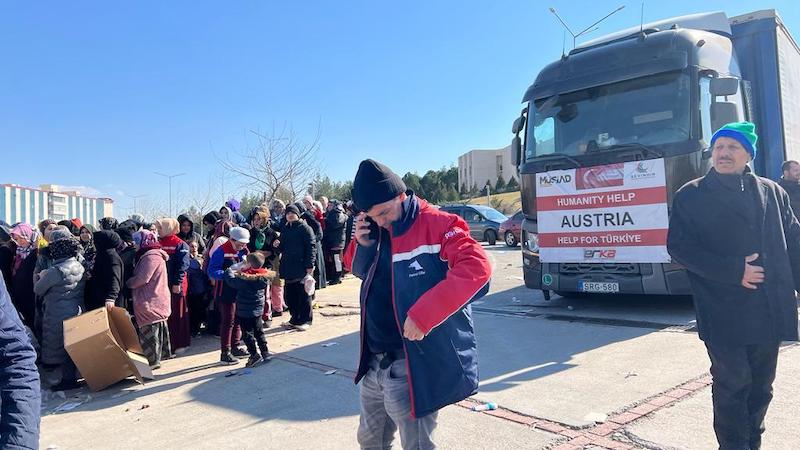 Avusturya’dan giden yardımlar deprem bölgesine ulaştı