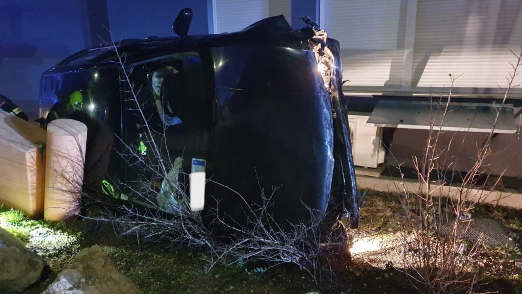 Trafik kazası sonrası patlama tehlikesi