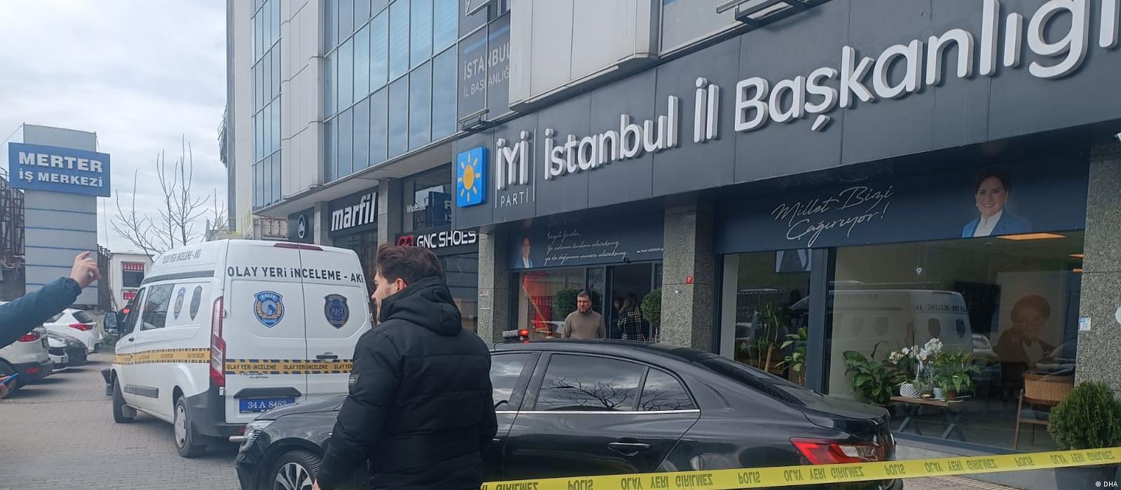 İYİ Parti’nin İstanbul İl Başkanlığı binasına silahlı saldırı