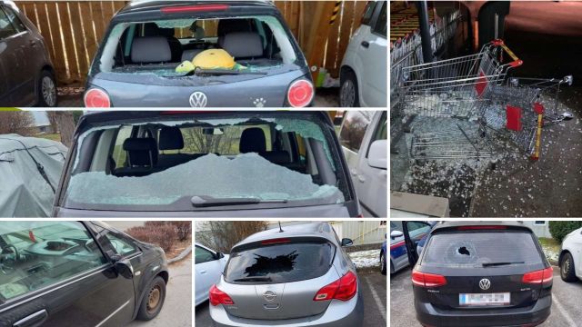 Avusturya polisi 24 araç camına, çöp konteynerlerine ve kar direklerine zarar verenleri yakaladı