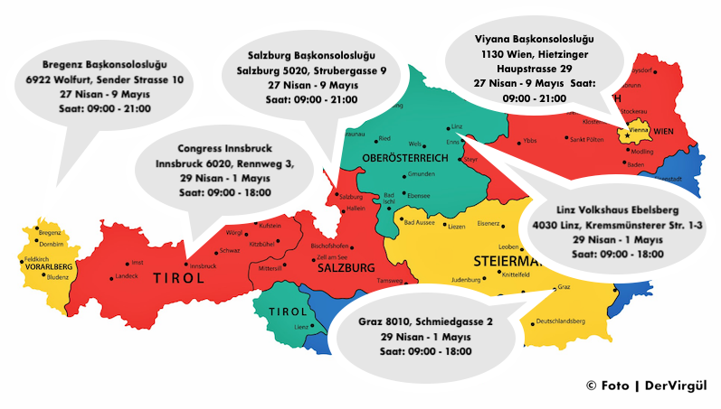 Avusturya’daki seçmen nerede oy kullanacak?
