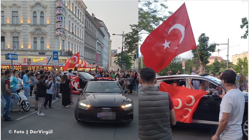 AK Parti Viyana uyardı | Ancak sokaklarda konvoy oluşturuldu