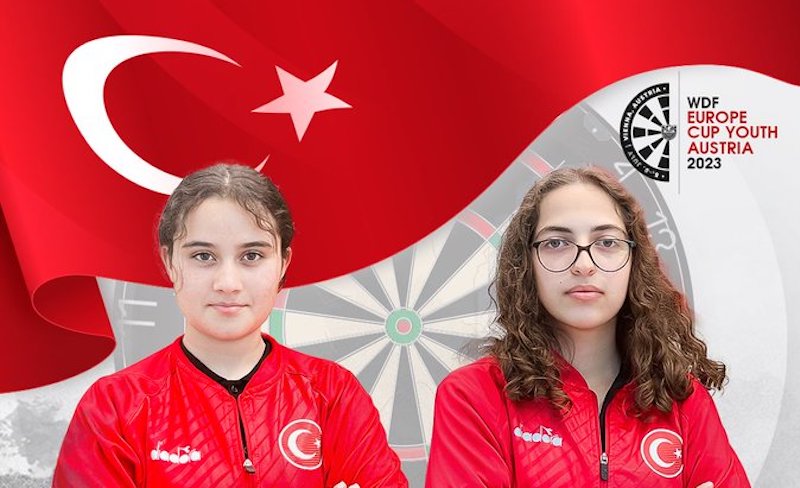 Viyana’da devam eden Dart Şampiyonasında Zehra ve Belinay finalde