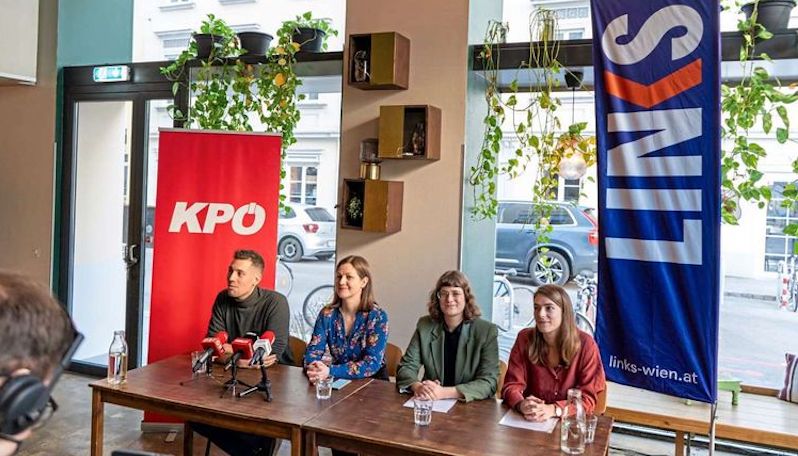 Komünist Parti ve LINKS [Sol Taraf] Viyana Seçimleri için güçlerini birleştirdi