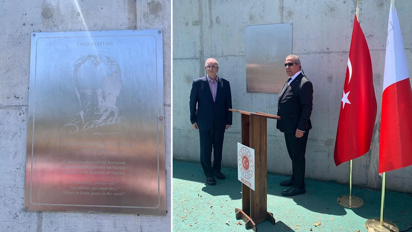 Malta’da Atatürk’ün adı bir caddeye verildi