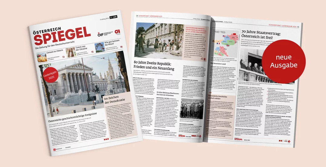 “Österreich Spiegel”den anlamlı girişim | Almanca öğrenenler için 2025 anma yılı sayısı yayında