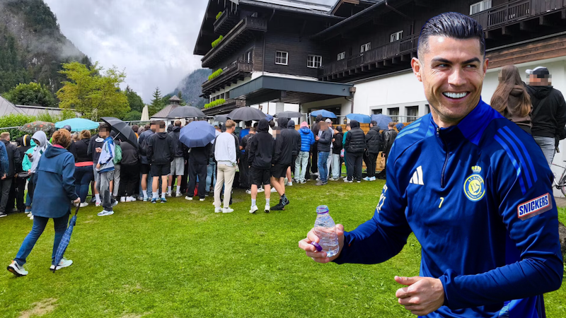 Avusturya’da Ronaldo’nun hayranları kontrolden çıktı