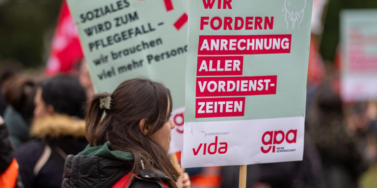 Avusturya’da grev | Salı gününden itibaren birçok işyerinde iş bırakma eylemleri bekleniyor